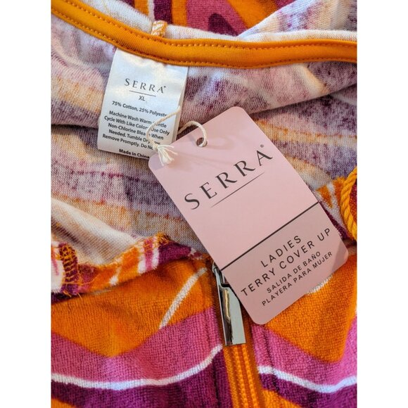 Serra Hoodie Terry Swimsuit Cover Up New Size XL - Picture 5 of 5